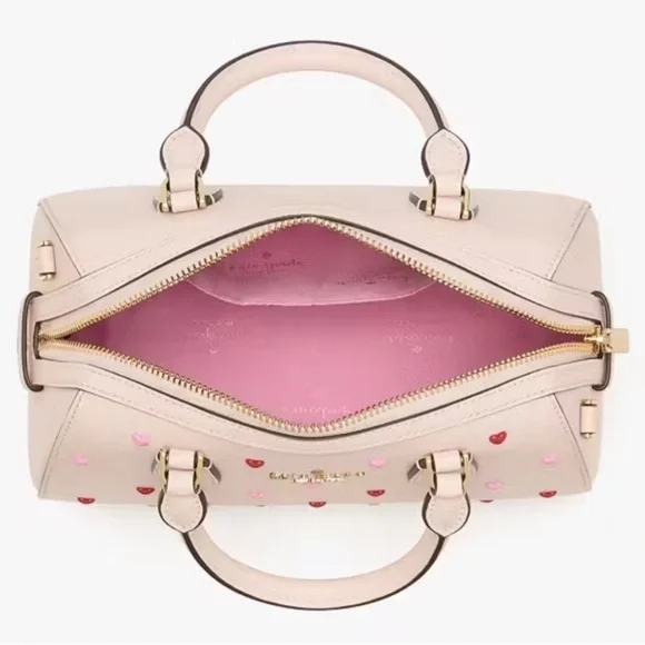 New Kate Spade Madison Heart Studs Small Dolly Duffle# KK211 - Picture 9 of 9